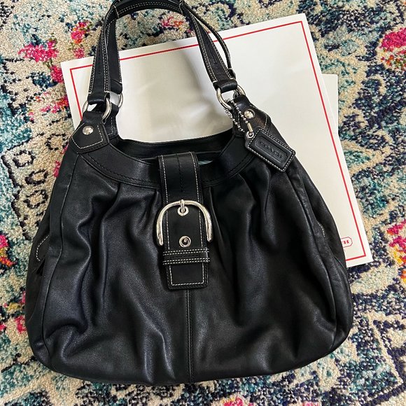 Coach Bags Coach Soho Lynn Hobo Buckle Bag Black Leather Poshmark